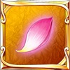 湖畔の花びら