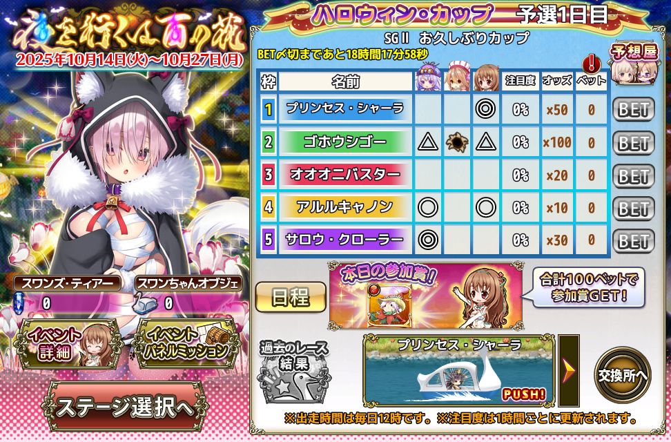 所持数確認画面